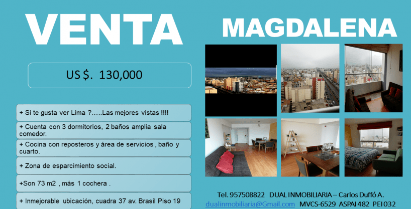 Excelente vista de Lima – Departamento Magdalena
